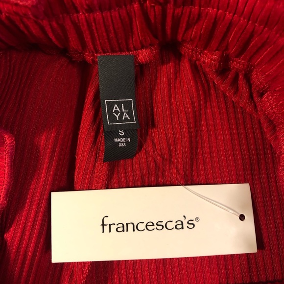 NWT Francesca’s Kamila Ruffle Waist Lounge Pants S - Picture 7 of 8